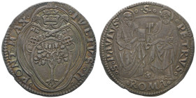 Giulio II 1503-1513
Giulio, Roma, AG 3.91 g.
Ref : MIR 561/3, Munt 30, Berman 574
Conservation : Superbe