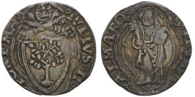 Giulio II 1503-1513
Terzo di Giulio, Roma, AG 0.97 g.
Ref : MIR 566/3 (R2)
Conservation : TTB. Très Rare