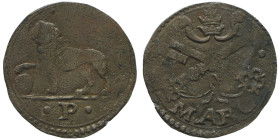 Leone X 1513-1521
Quattrino, Macerata, Mi 0.54 g.
Ref : MIR 686/2, Munt 91, Berman 682
Conservation : TTB