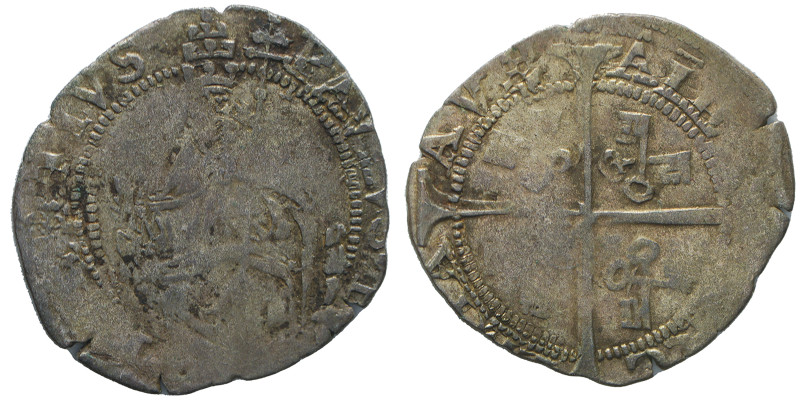 Paolo III 1534-1549
Mezzo Grosso ( pieron da 10 denari), Avignone, AG 1.09 g.
Re...