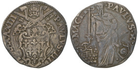 Paolo III 1534-1549
Paolo o Giulio, Macerata, AG 3.10 g.
Ref : MIR 932/1, Munt 136, Berman 949a
Conservation : TB-TTB