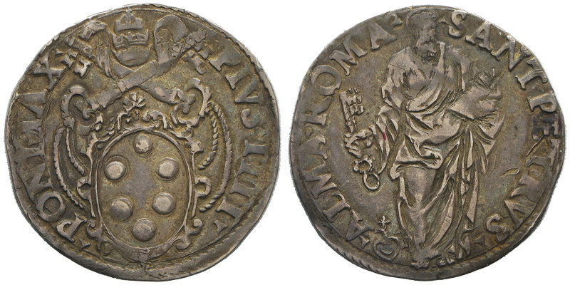 Pio IV 1559-1565
Giulio, Roma, AG 3 g.
Ref : MIR 1055, Munt 17, Berman 1066
Cons...
