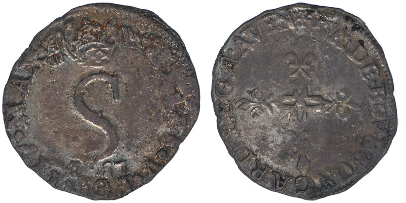 Sisto V 1585-1590
Da 6 Bianchi (pinatelle), Avignone, 1587, Mi 3.86 g.
Ref : MIR...