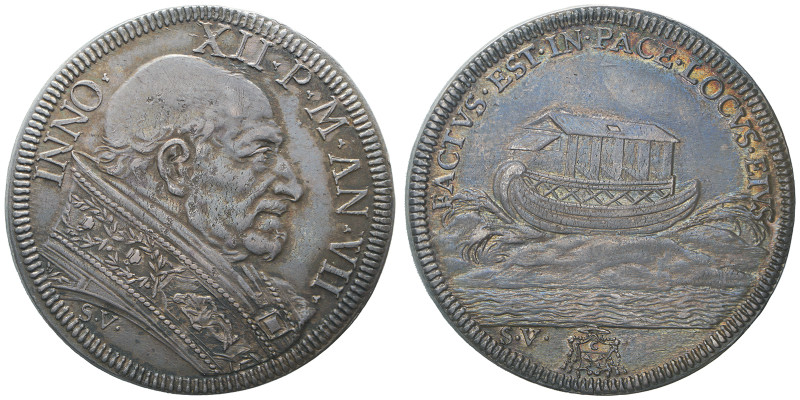 Innocenzo XII 1691-1700
Mezza piastra, Roma, AN VII, AG 16.00 g.
Ref : MIR 2139/...