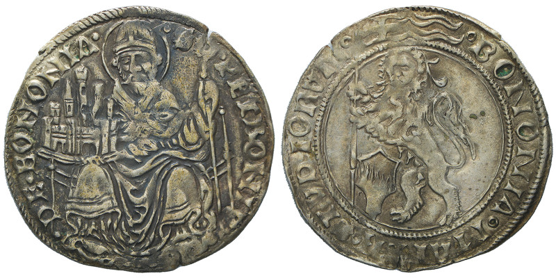 Giovanni II Bentivoglio, 1463-1506.
Grossone, AG 3.37 g.
Ref : CNI -
Ex listino ...