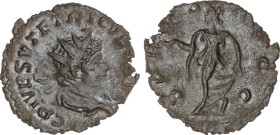 Antoniniano. 270-273 d.C. TÉTRICO II. Anv.: C. PIVS. ESV. TETRICVS CAES. Busto radiado a derecha. Rev.: SPES AVGG. Esperanza en marcha a izquierda. 2,...