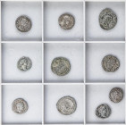 Lote 10 monedas Antoniniano (4) y Denario (6). VARIOS EMPERADORES. AR. A EXAMINAR. BC+ a MBC+.