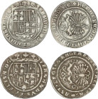 Lote 2 monedas 1 Real. TOLEDO. AC-465, 469. MBC- a MBC.