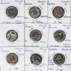 Lote 24 monedas 1 (3), 2 Maravedís (3), Cornado, Blanca (7), 2 Cuartos (15). VARIAS CECAS. A EXAMINAR. BC a MBC.