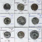 Lote 17 monedas 8 Maravedís. VARIAS CECAS. A EXAMINAR. BC a MBC+.