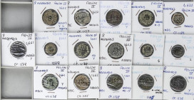 Lote 16 monedas 4 (4), 8 Maravedís (12). 1622 a 1664. MADRID. Una de 8 Maravedís 1661 variante Hispanirum (Jarabo-Sanahuja-M304). A EXAMINAR. AC-229, ...