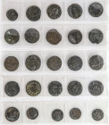 Lote 25 monedas Ardit a Sisè. BARCELONA, GIRONA, MANRESA, TARREGA. AE. Incluye algún ardit de Felipe IV 1653, 1654. IMPRESCINDIBLE EXAMINAR. BC+ a MBC...