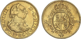 1/2 Escudo. 1786. MADRID. D.V. 1,7 grs. AC-1280. MBC.