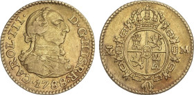 1/2 Escudo. 1788. MADRID. M. 1,71 grs. Restos de brillo original. AC-1286. MBC+.