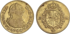 1/2 Escudo. 1788. MADRID. M. 1,71 grs. (Rayita en anverso). Brillo original. AC-1286. MBC+.