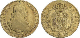 1 Escudo. 1792. MADRID. M.F. 3,33 grs. AC-1109. MBC.
