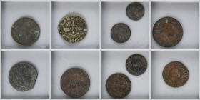 Lote 10 cobres 1/2 a 4 Cuartos. 1808 a 1814. BARCELONA. 1/2 Cuarto, 1 Cuarto 1808 y 1811. 2 Cuartos 1808 y 1809 y 4 Cuartos 1809, 1811, 1812, 1813 y 1...