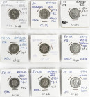 Lote 9 monedas 50 Céntimos. 1889 A 1926. Todas diferentes. Serie completa de este reinado. MBC- a EBC.