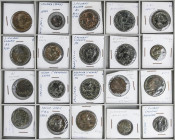 Lote 51 monedas. MONEDA HISPÁNICA, REPÚBLICA ROMANA e IMPERIO ROMANO. AE. Restos finales de colección Incluye cuadrantes, semis, As, sestercios o dupo...