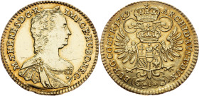 Maria Theresia, 1 Dukat 1759, Vienna