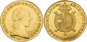 Joseph II., 1/2 Sovrano 1786, A, Vienna