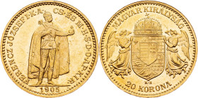 Franz Joseph I., 20 Korona 1905, KB, Kremnitz