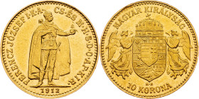 Franz Joseph I., 10 Korona 1912, KB, Kremnitz