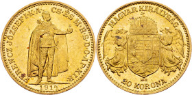 Franz Joseph I., 20 Korona 1914, KB, Kremnitz