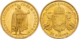 Franz Joseph I., 20 Korona 1914, KB, Kremnitz