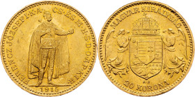 Franz Joseph I., 20 Korona 1915, KB, Kremnitz