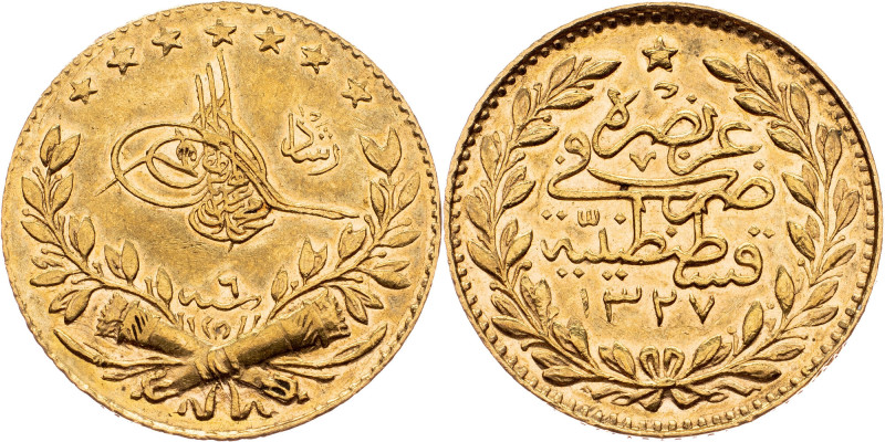 Ottoman Empire, 25 Kurus 1327 (1914) Ottoman Empire, 25 Kurus 1327 (1914), 1,794...