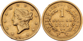 USA, 1 Dollar 1851
