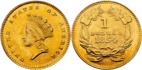 USA, 1 Dollar 1854