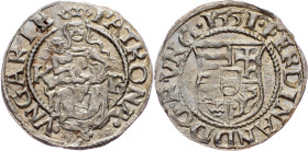 Ferdinand I., Denar 1551, KB, Kremnitz