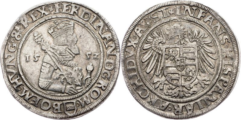 Ferdinand I., 1 Thaler 1552, Joachimsthal Ferdinand I., 1 Thaler 1552, Joachimst...