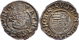 Rudolph II., Denar 158Z, KB, Kremnitz