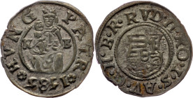 Rudolph II., Denar 1585, KB, Kremnitz