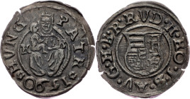Rudolph II., Denar 1590, KB, Kremnitz
