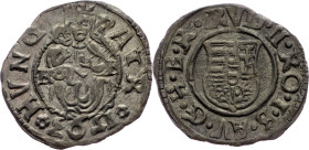 Rudolph II., Denar 1593, KB, Kremnitz