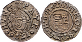 Rudolph II., Denar 1596, KB, Kremnitz