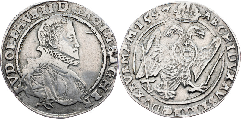 Rudolph II., 1 Thaler 1597, Kuttenberg Rudolph II., 1 Thaler 1597, Kuttenberg, 2...
