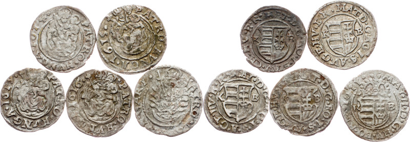 Matthias II., Denar 1611-1619, KB, Kremnitz Matthias II., Denar 1611-1619, KB, K...