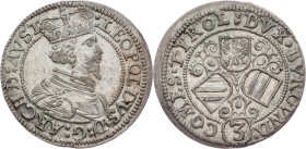 Archduke Ferdinand, 3 Kreuzer ND, Hall
