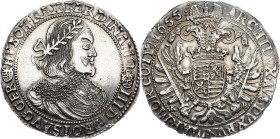 Ferdinand III., 1 Thaler 1655, KB, Kremnitz