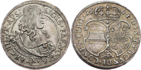 Archduke Sigismund Franz, 15 Kreuzer 1664, Hall