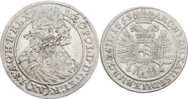 Leopold I., 15 Kreuzer 1663, GH, Breslau