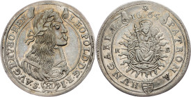 Leopold I., 15 Kreuzer 1665, KB, Kremnitz