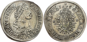 Leopold I., 15 Kreuzer 1675, KB, Kremnitz