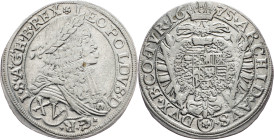 Leopold I., 15 Kreuzer 1675, Vienna