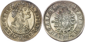Leopold I., 15 Kreuzer 1676, KB, Kremnitz